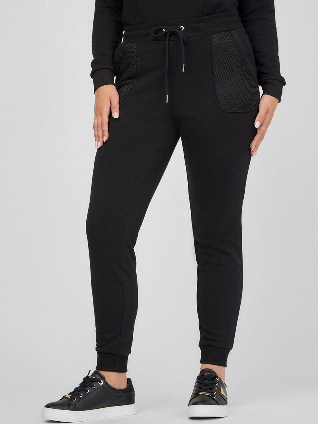 GUESS Women Cotton Mid-Rise Active Joggers