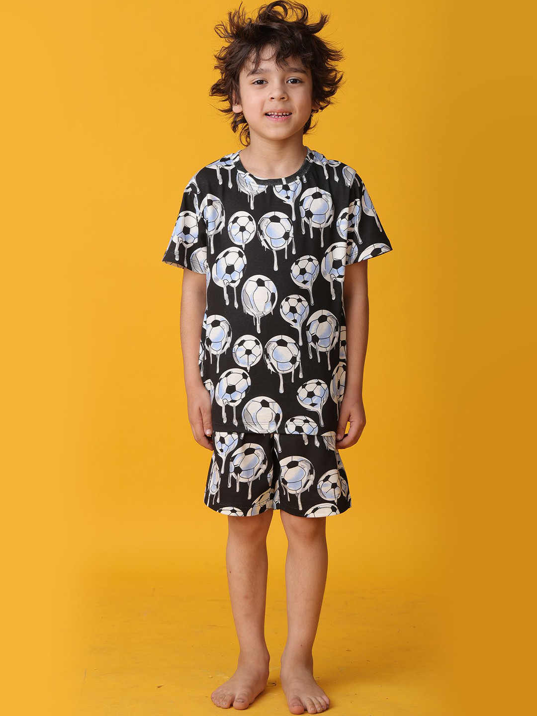 Anthrilo Boys Football Melt Sleepwear Short Set