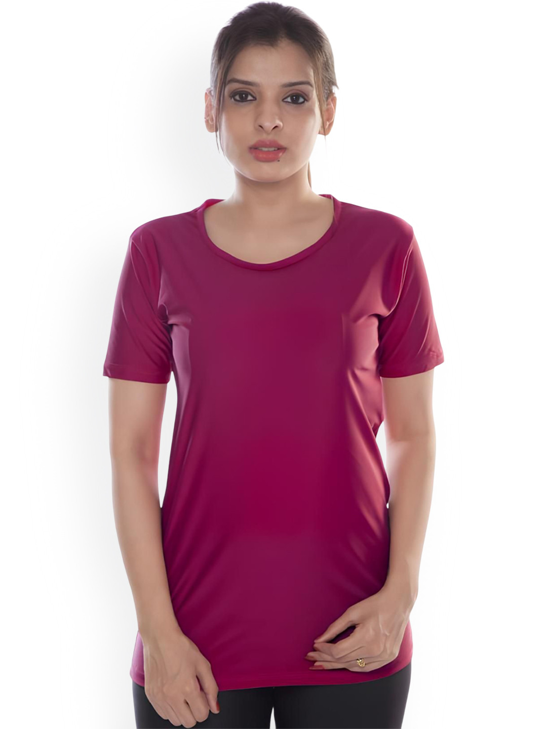 BAESD Loose-Fit Round Neck Solid Swim T-Shirt