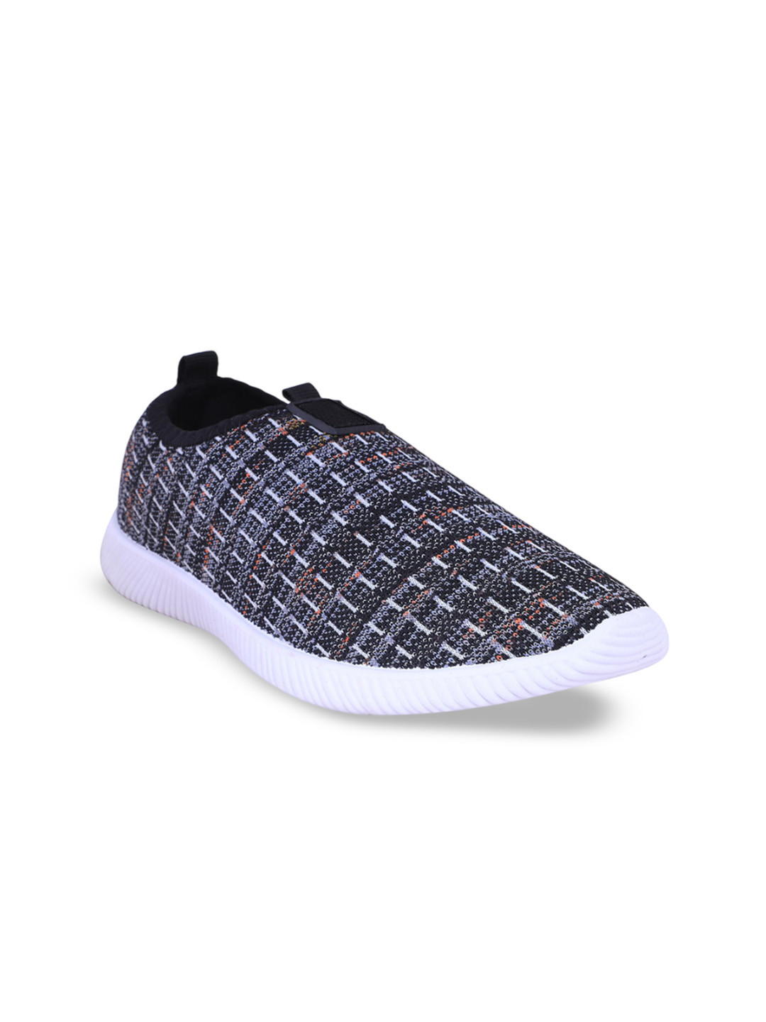 FABBMATE Girl Woven Design Round Toe Slip-On Sneakers