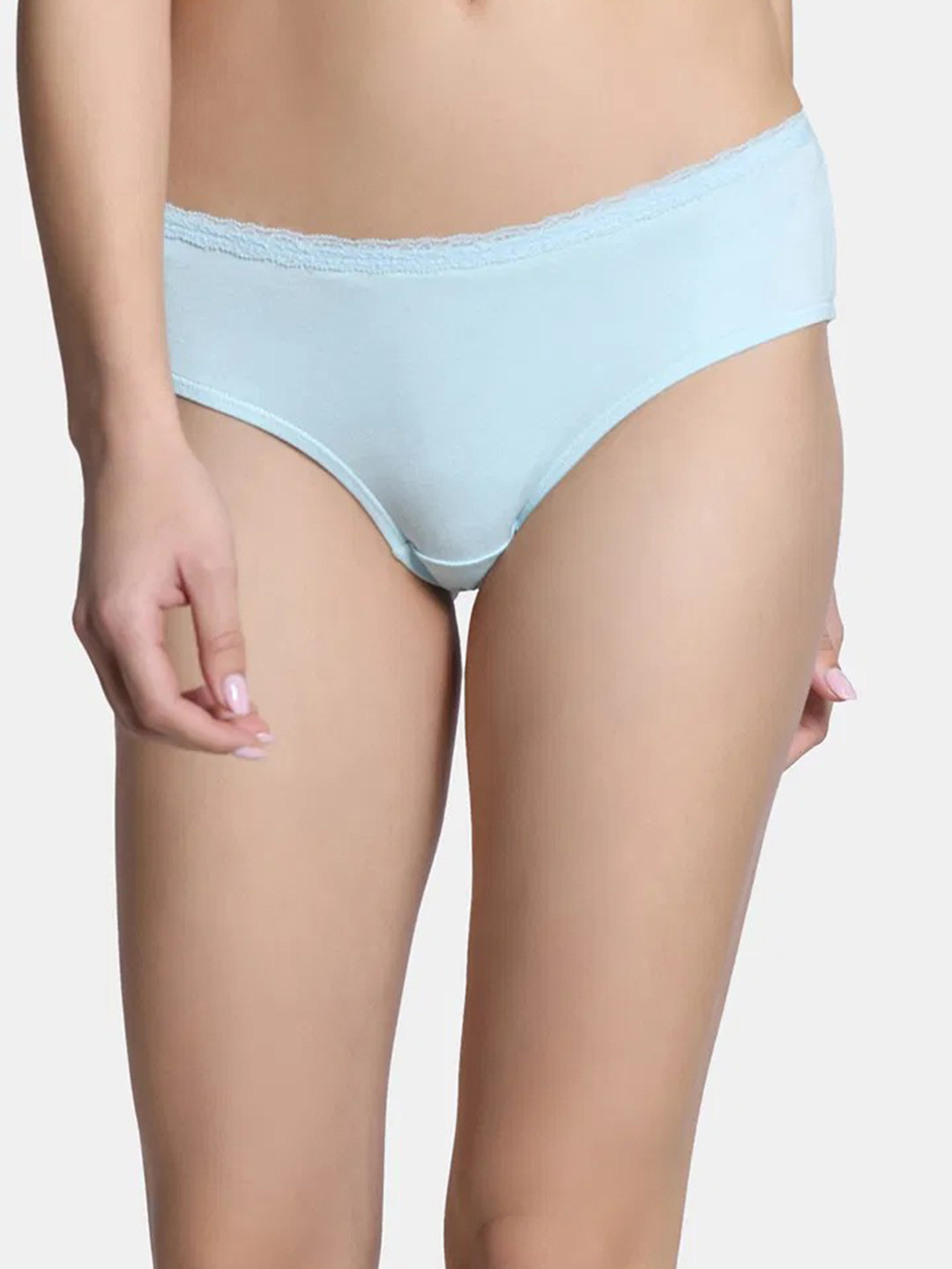 Zivame Women Cotton Low-Rise Seamless Hipster Briefs