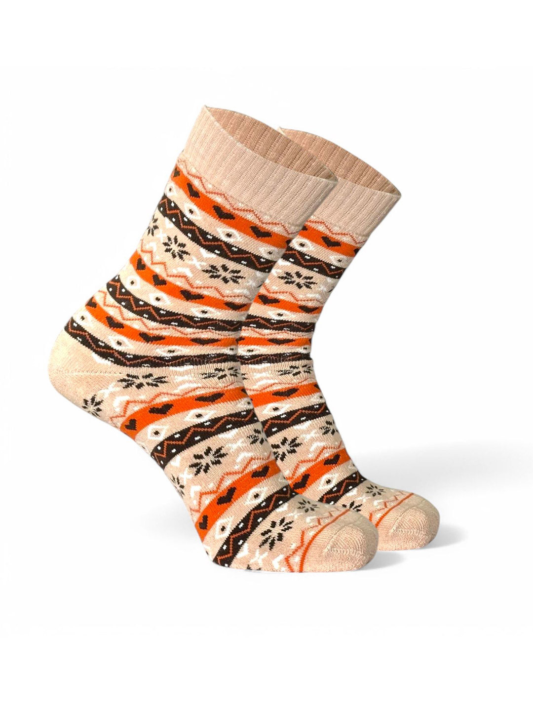 Sockscarving Men Patterned Organic Cotton Calf Length Socks