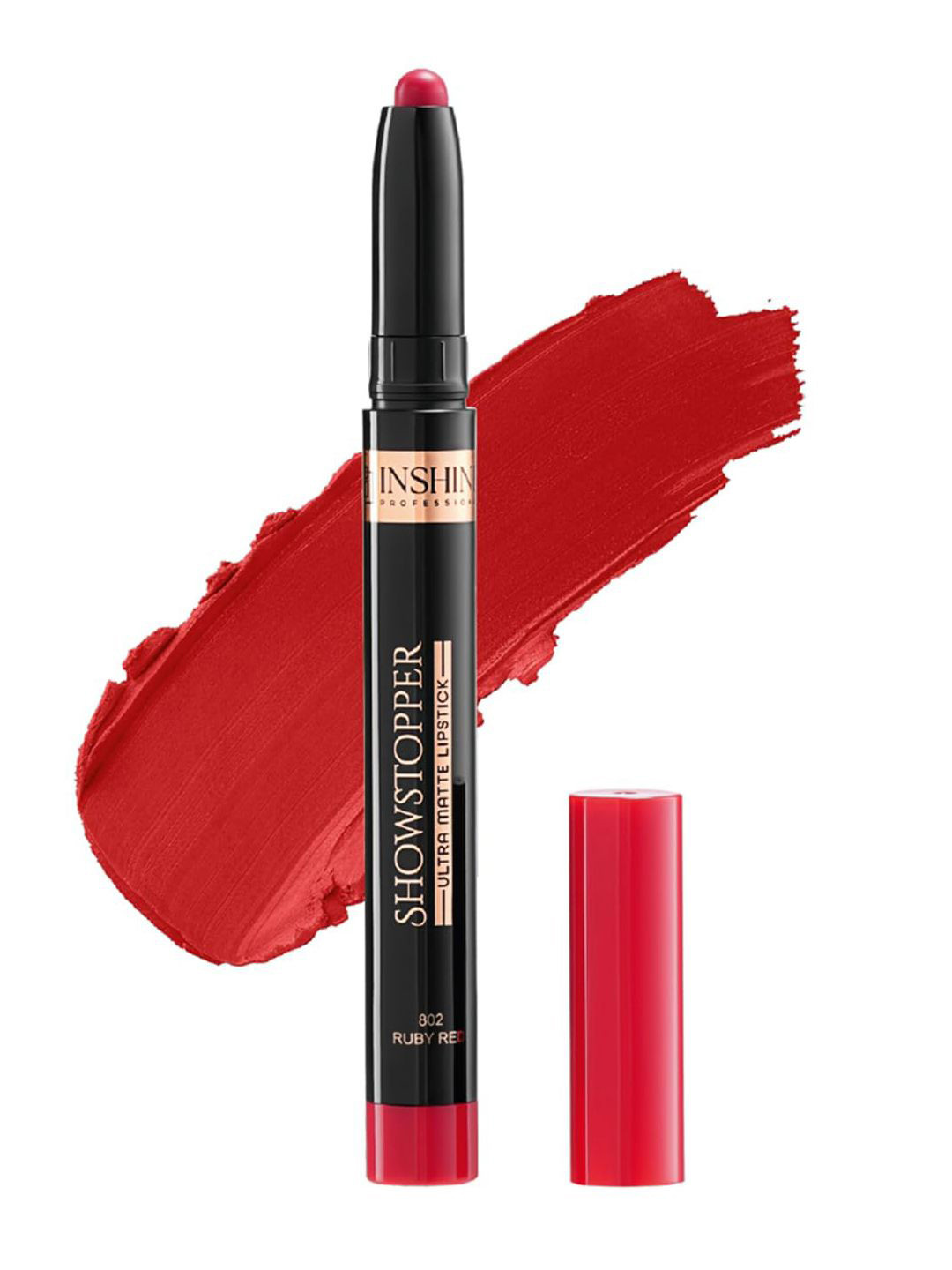 Inshine Showstopper Ultra Matte Long Lasting Matte Lipstick - 3.5 g Ruby Red 802