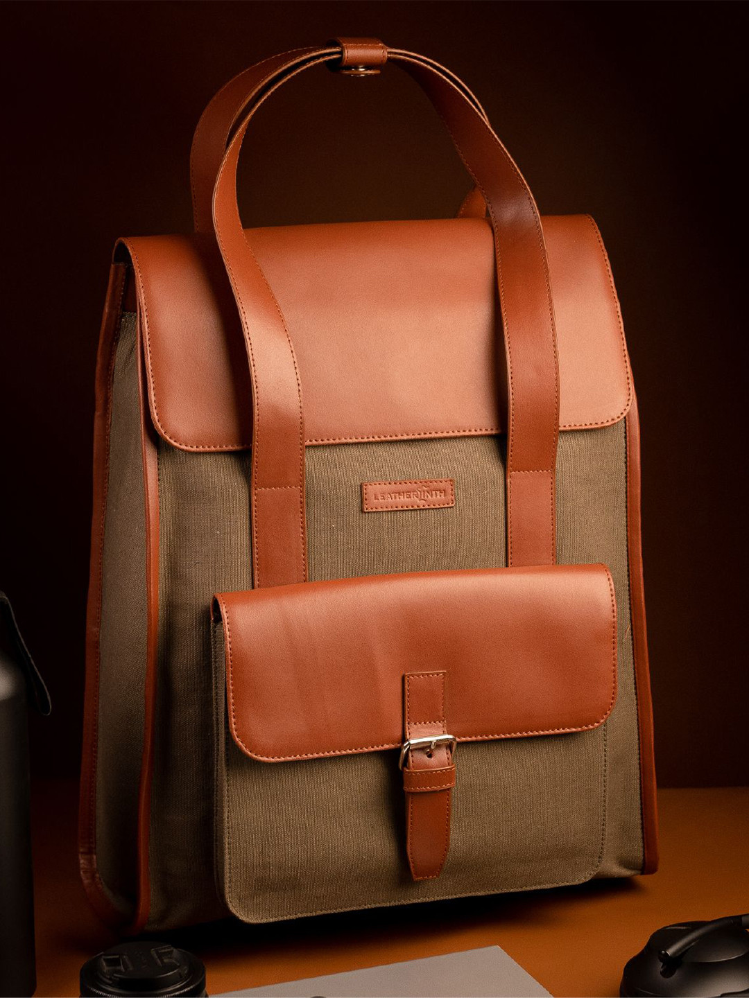 Leatherinth The Voyager Men Leather Backpack