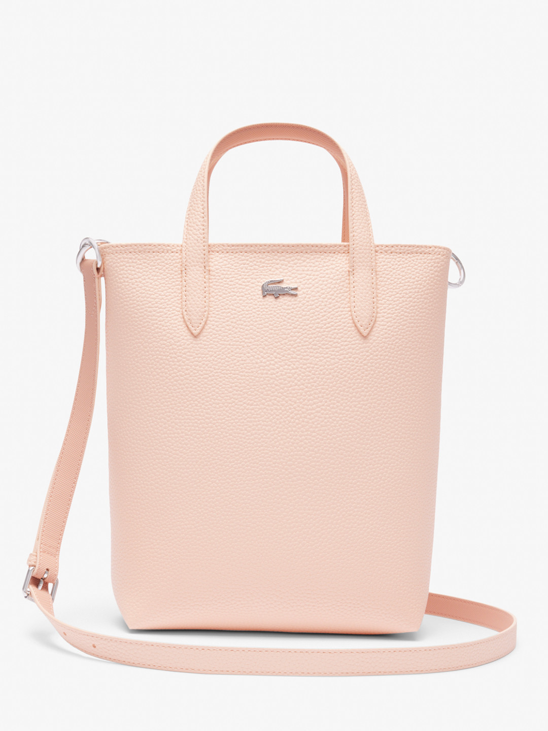 Lacoste Women Textured Shopper Leather Tote Bag