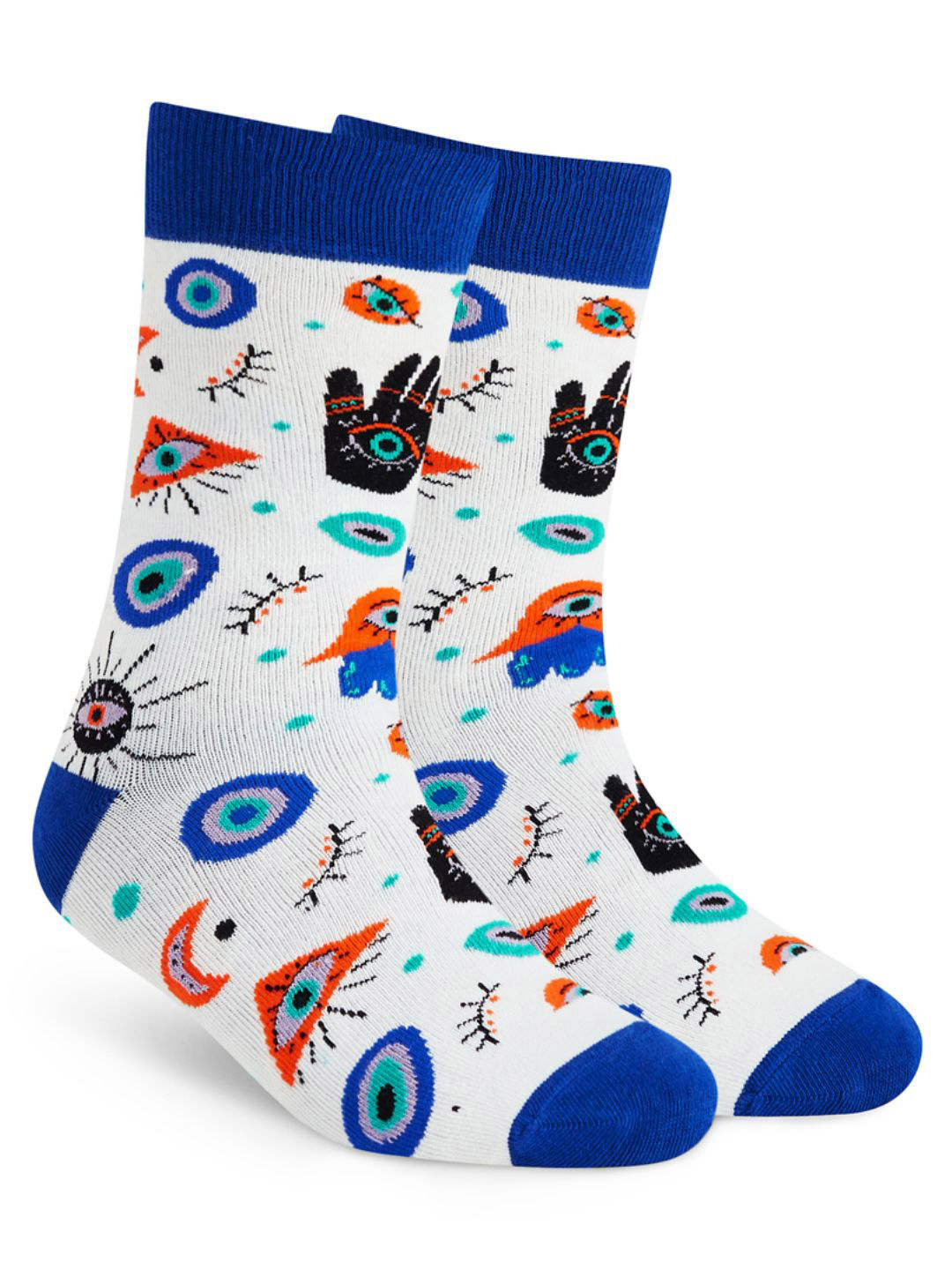Dynamocks Unisex Crew Amulet Printed Calf Length Socks