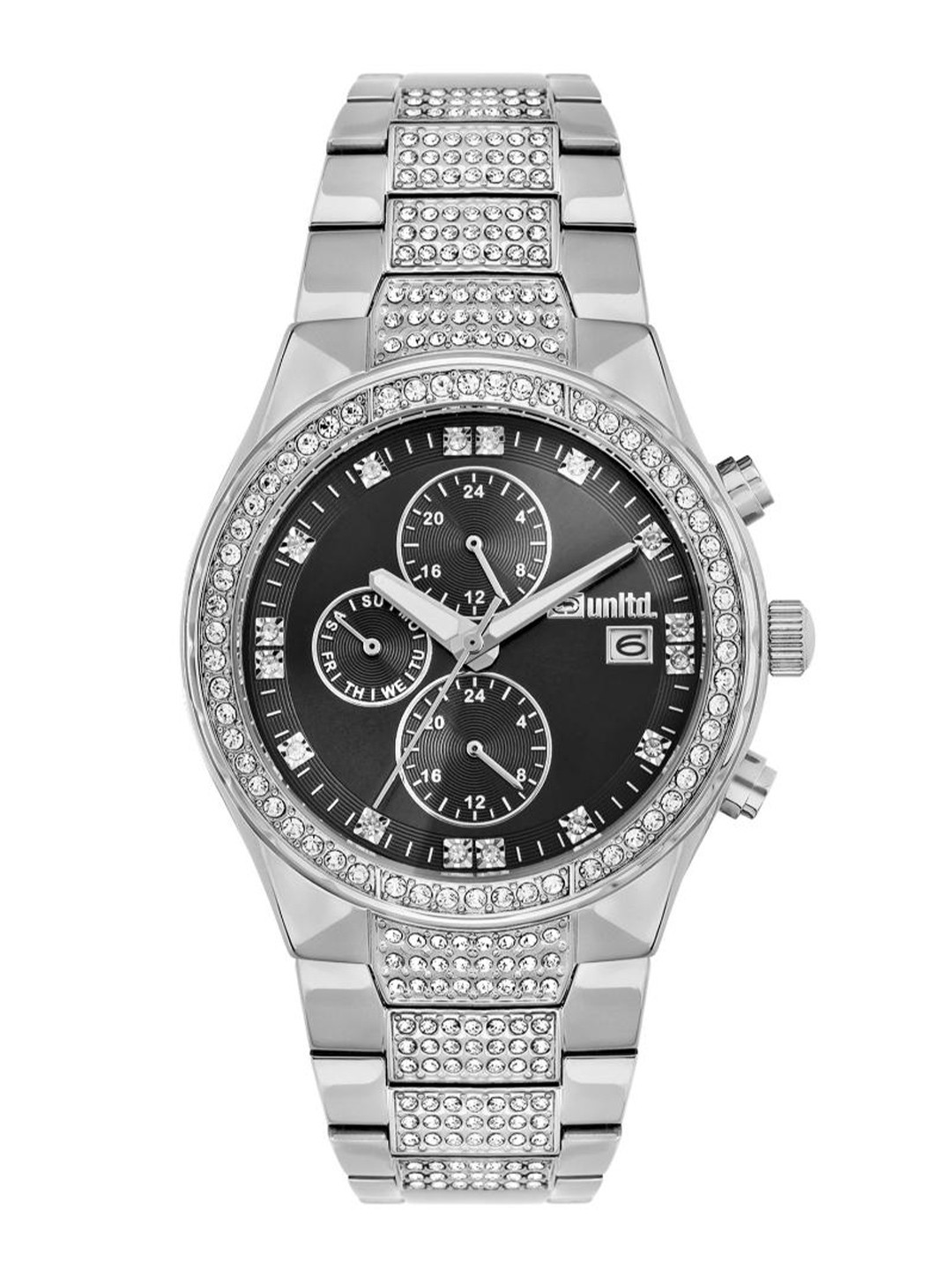 unltd. Men Brass Dial & Stainless Steel Bracelet Style Straps Analogue Watch UNG030001