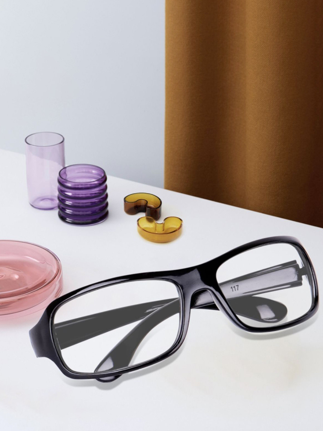 FUNGLASSES Unisex Wrap Around Shape Sunglasses DAY DRIVE CLEAR