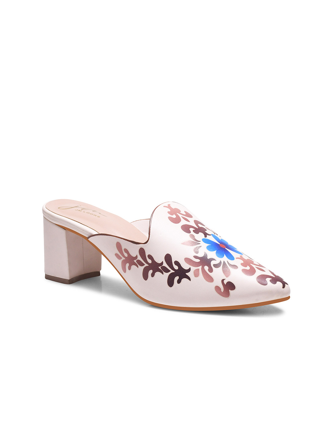 JM Looks fashion Comfortable Sole Heel Mules For Girls