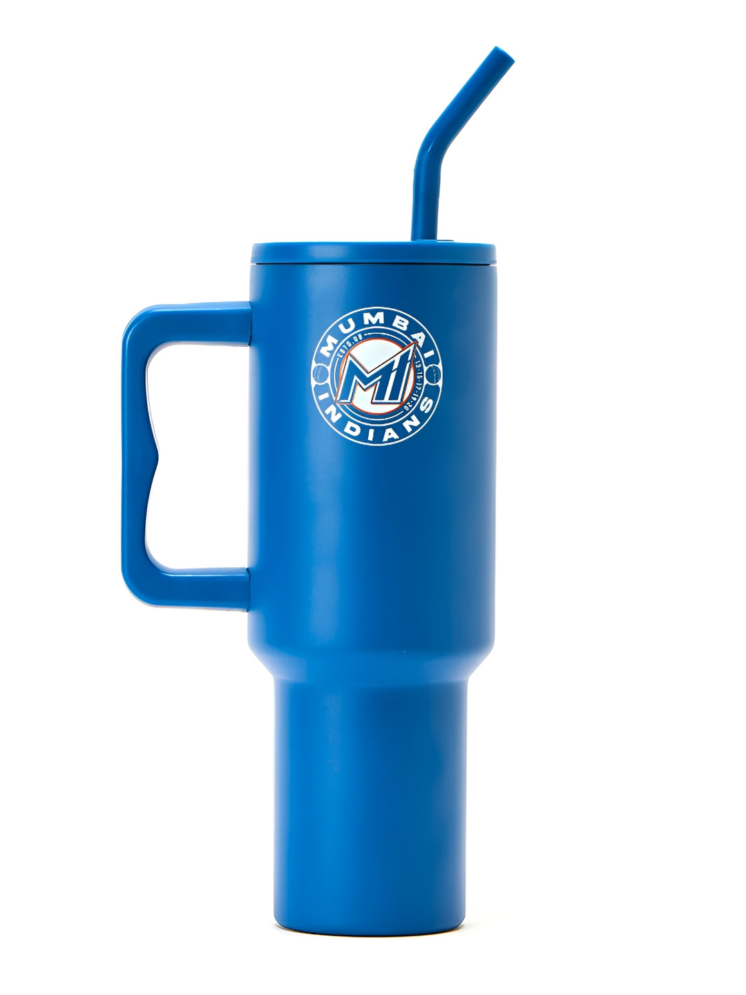 BOLDFIT Blue Typography Stainless Steel Spill Proof Tumbler - 1.2L