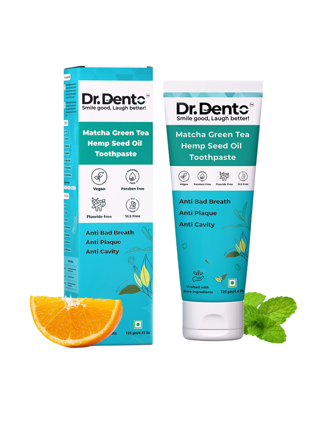 Dr.Dento Matcha Green Tea Natural Toothpaste - 125 g