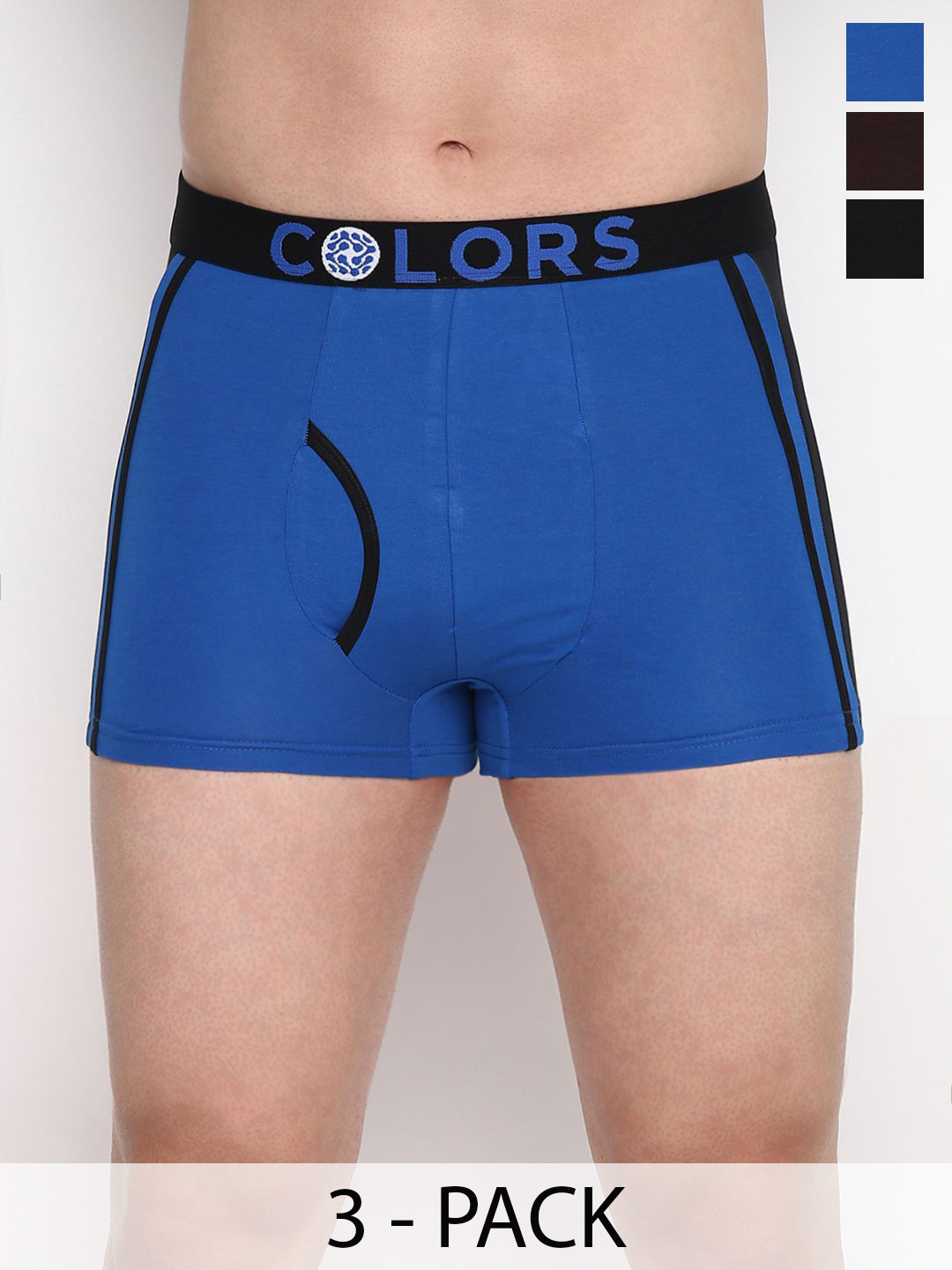 COLORS by Rupa Frontline Pack Of 2 Mid Rise Short Trunks