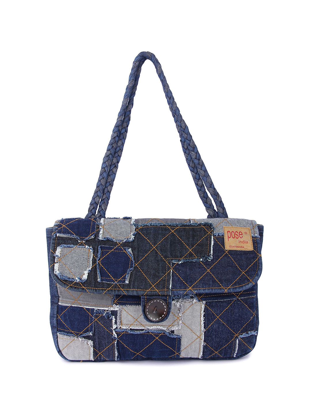 Pose india Unisex Solid Cotton Laptop Bag