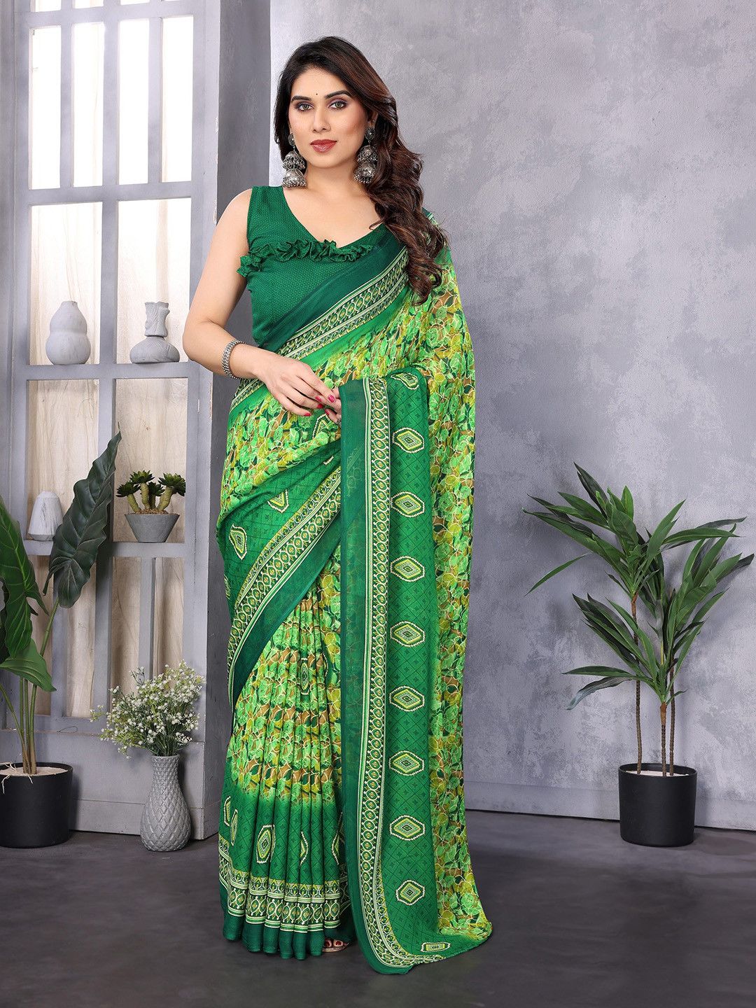 Nirmohi Fashion Printed Daily Wear Saree