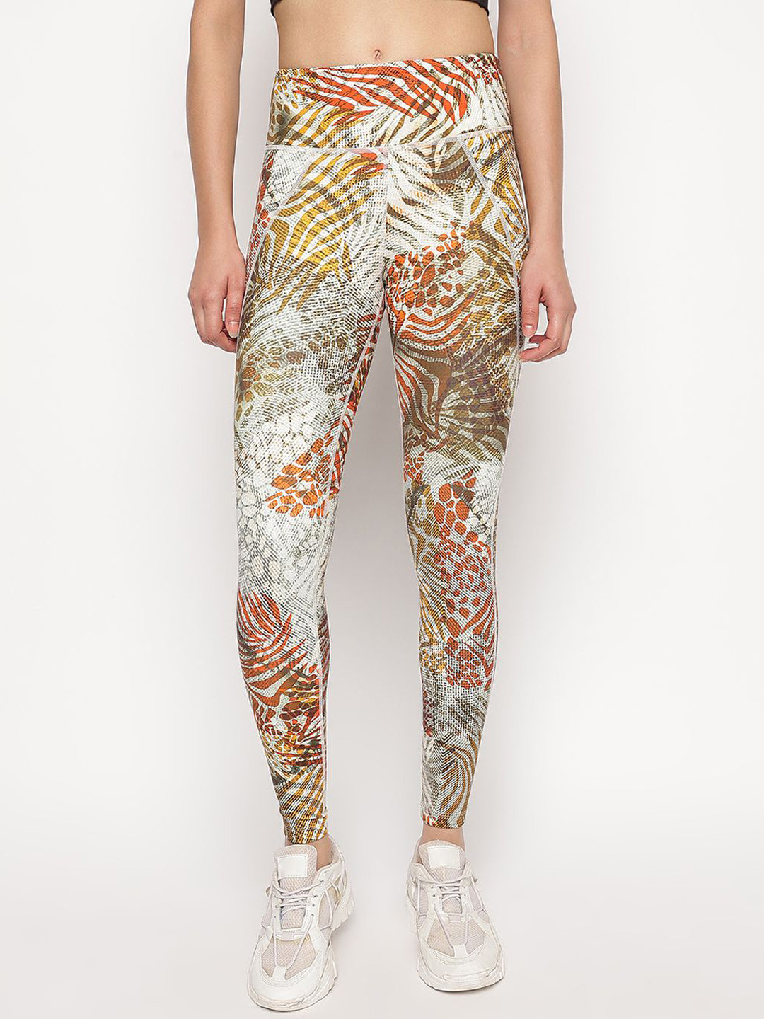 GUESS Women Printed Hiigh Rise Skinny Fit Tights