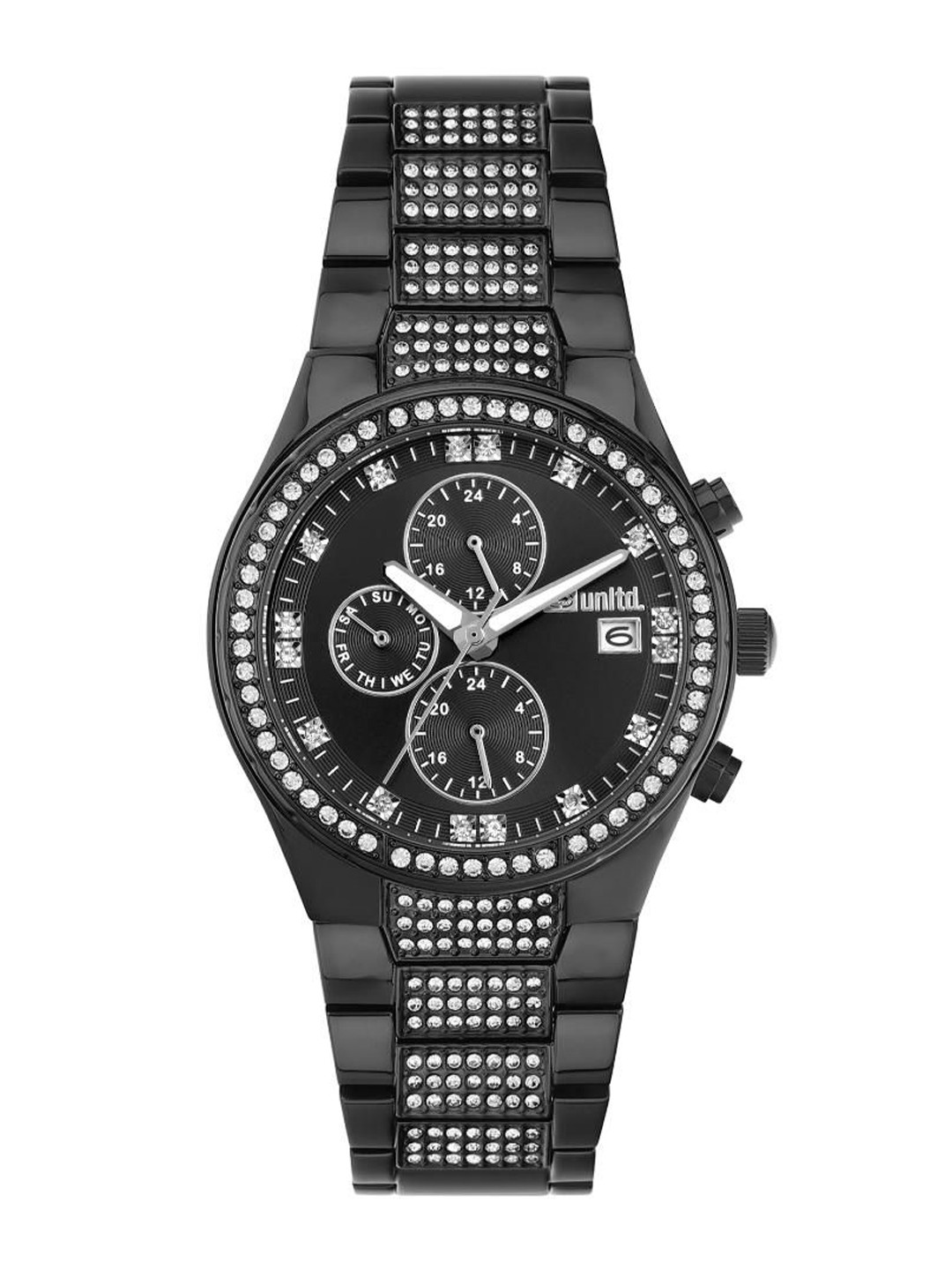 unltd. Men Brass Dial & Stainless Steel Bracelet Straps Multifunction Watch UNG030004