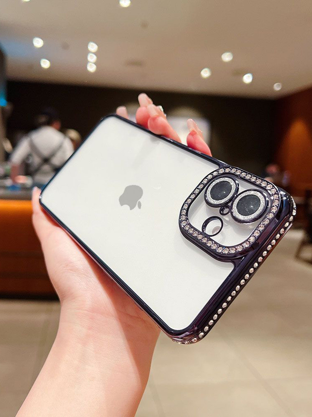 Luxury Kase Sparkling Bling Diamond Camera Protection iPhone 16 Plus Back Case