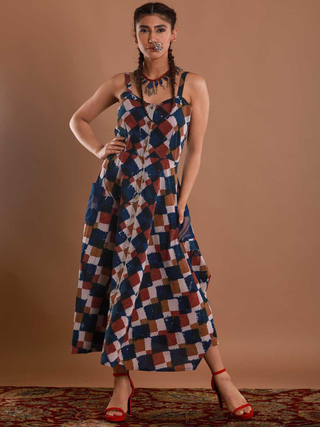 Aapro Dabu Dress with Tulle Pocket