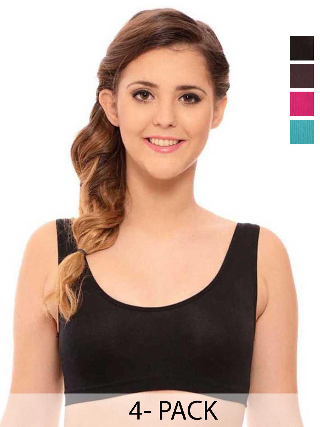 INDIROCKS Women Pack of 4 Full Coverage Underwired and Non Padded Bra