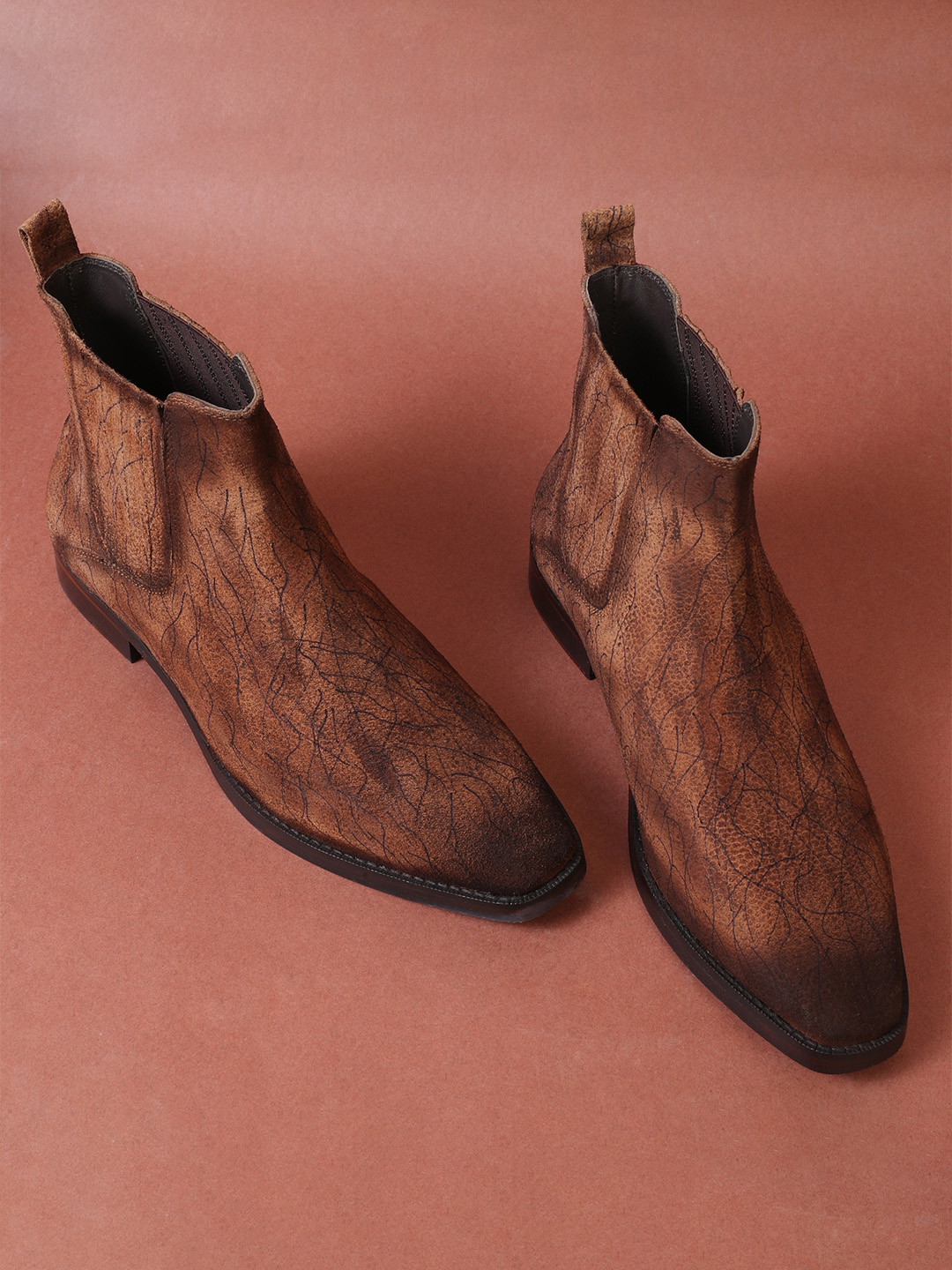 MILLE DOLLARI Men The Iceman Suede Chelsea Boots