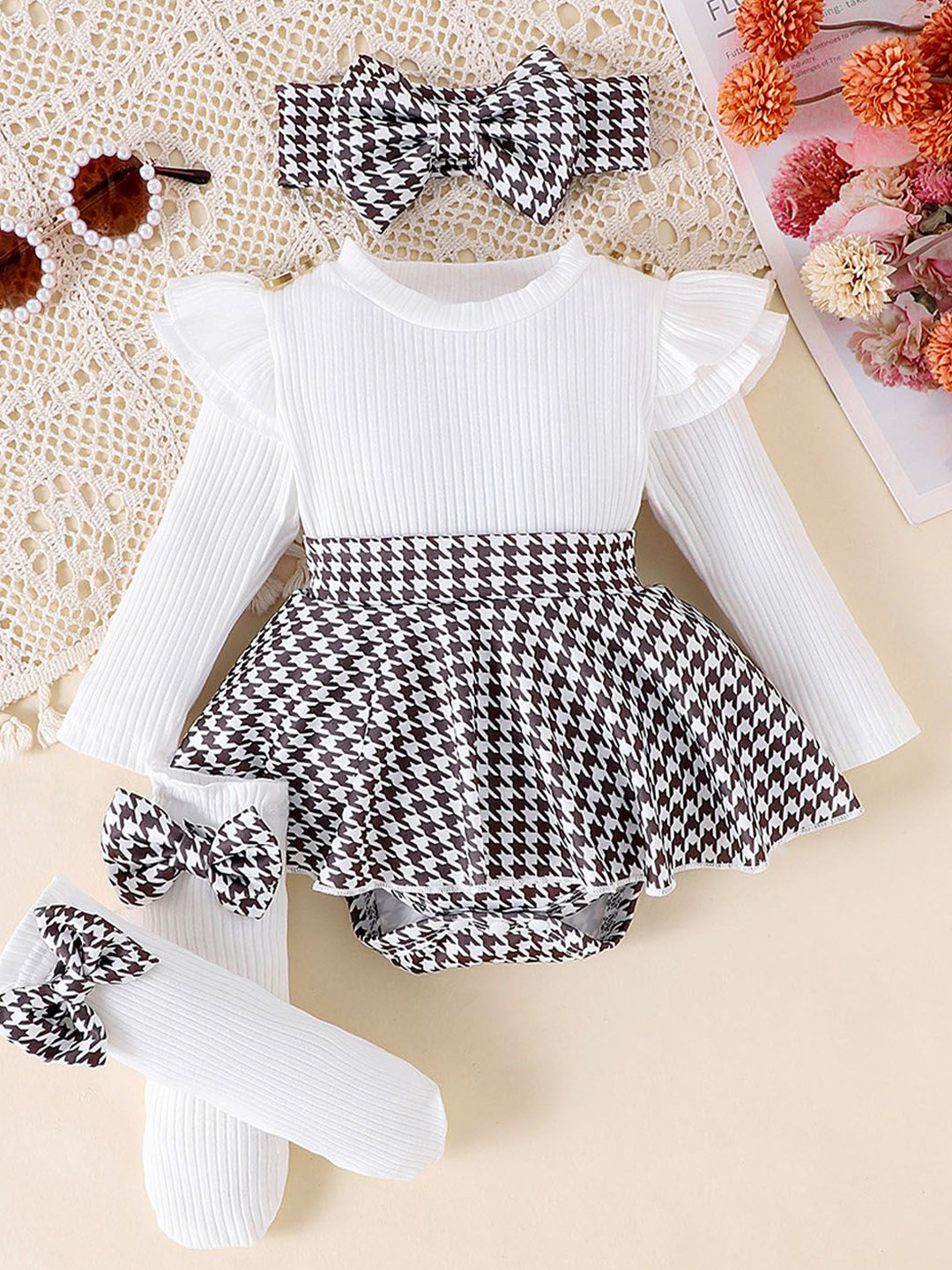 Xsole Girls Printed Fit & Flare Dress