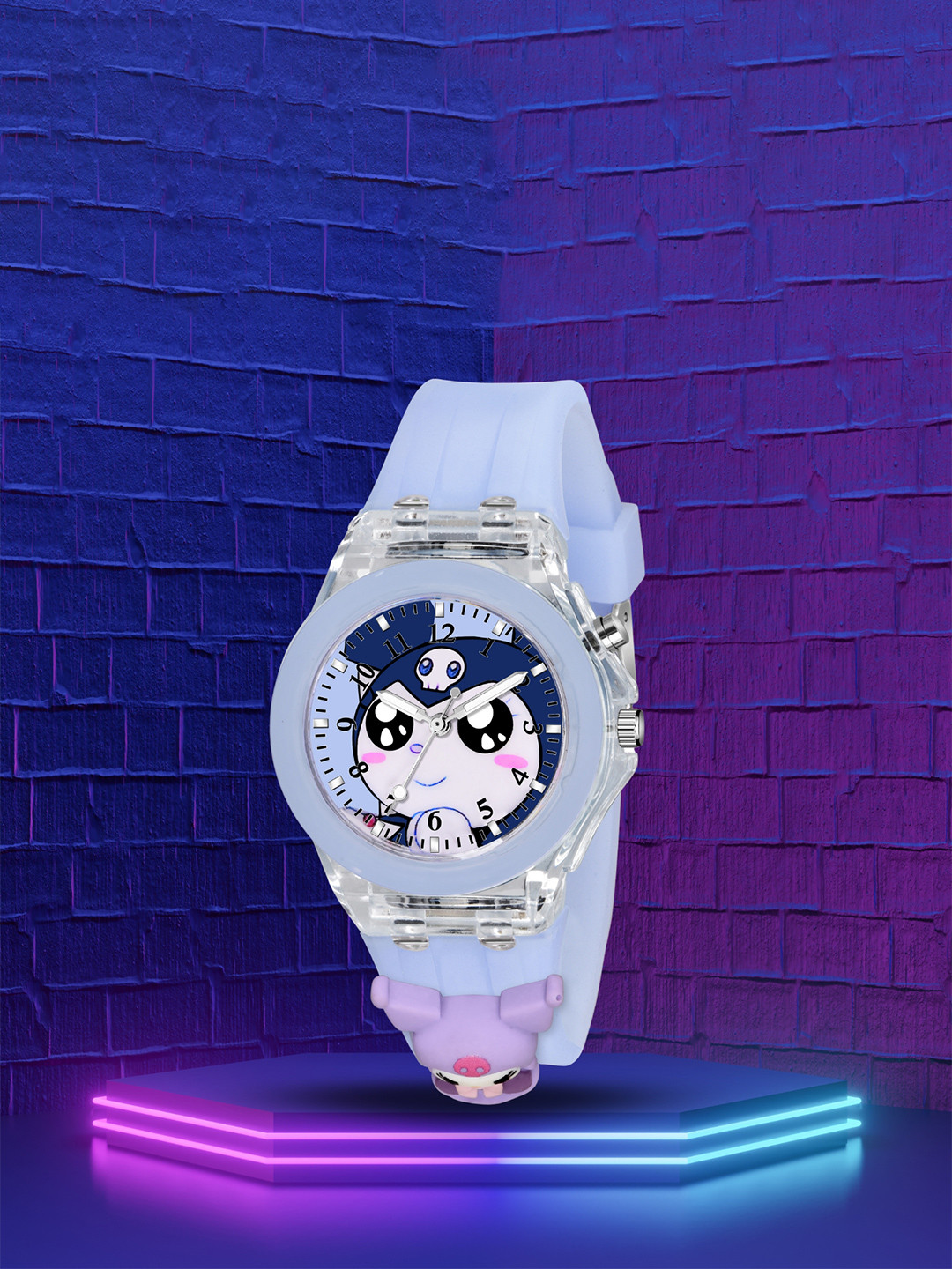 SWADESI STUFF Kids Metal Dial & Bracelet Style Tang Straps Analogue Watch MULTI TEDDY