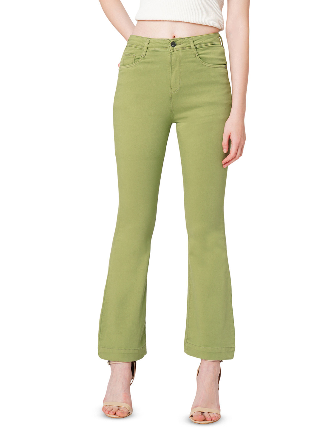 Kraus Jeans Women Mid-Rise Flared Jeans
