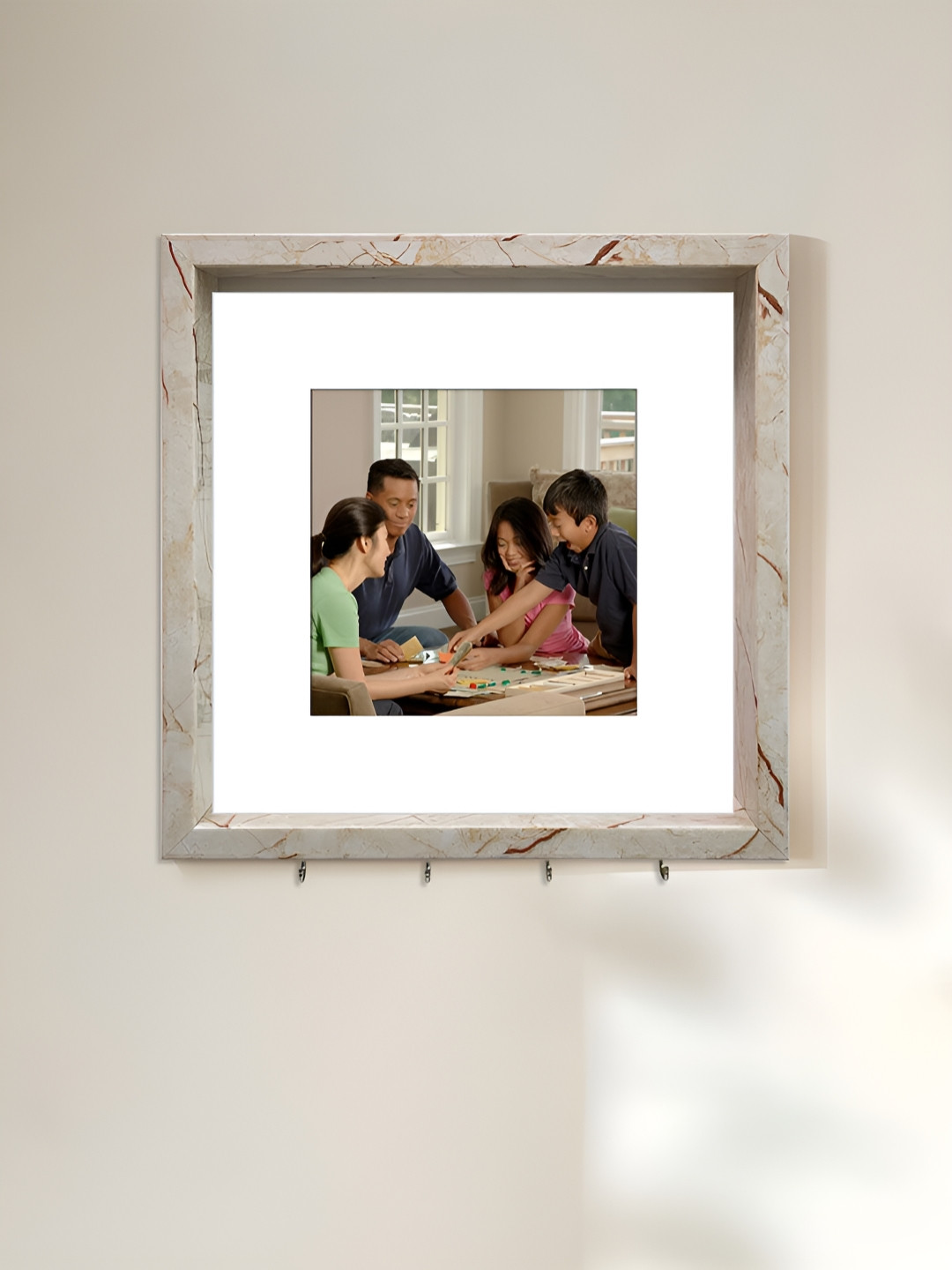 Art Street Brown 3- Hooks Wooden Key Holder