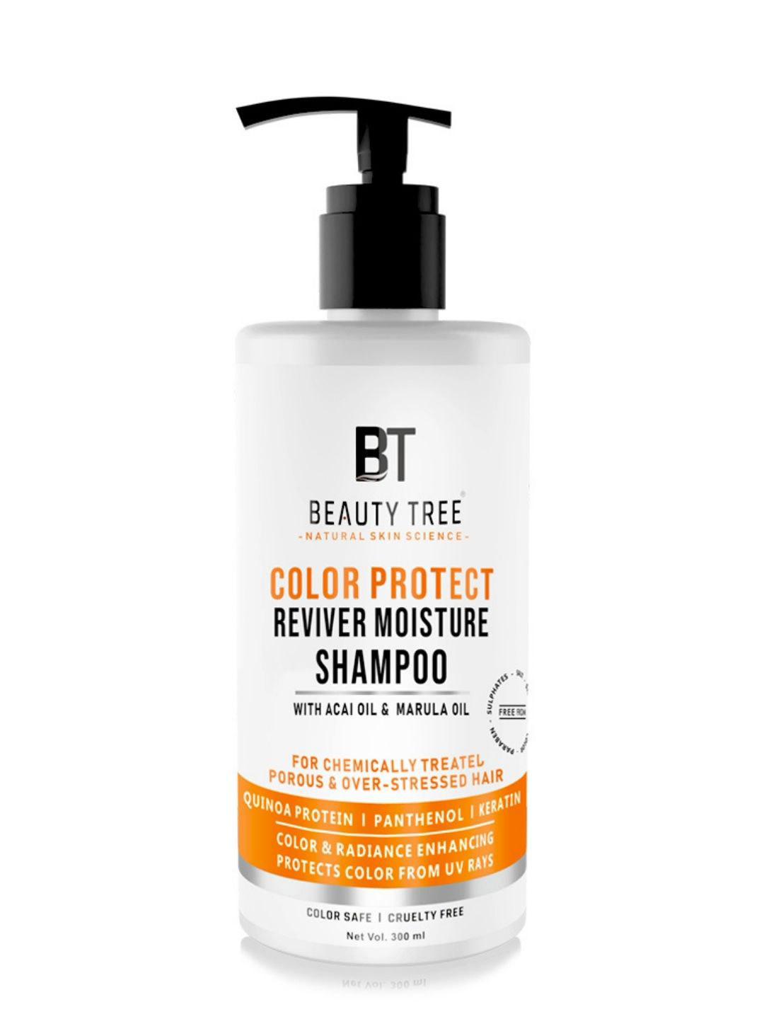 Beauty Tree Color Protect Reviver Moisture Shampoo With Acai Oil - 300 ml