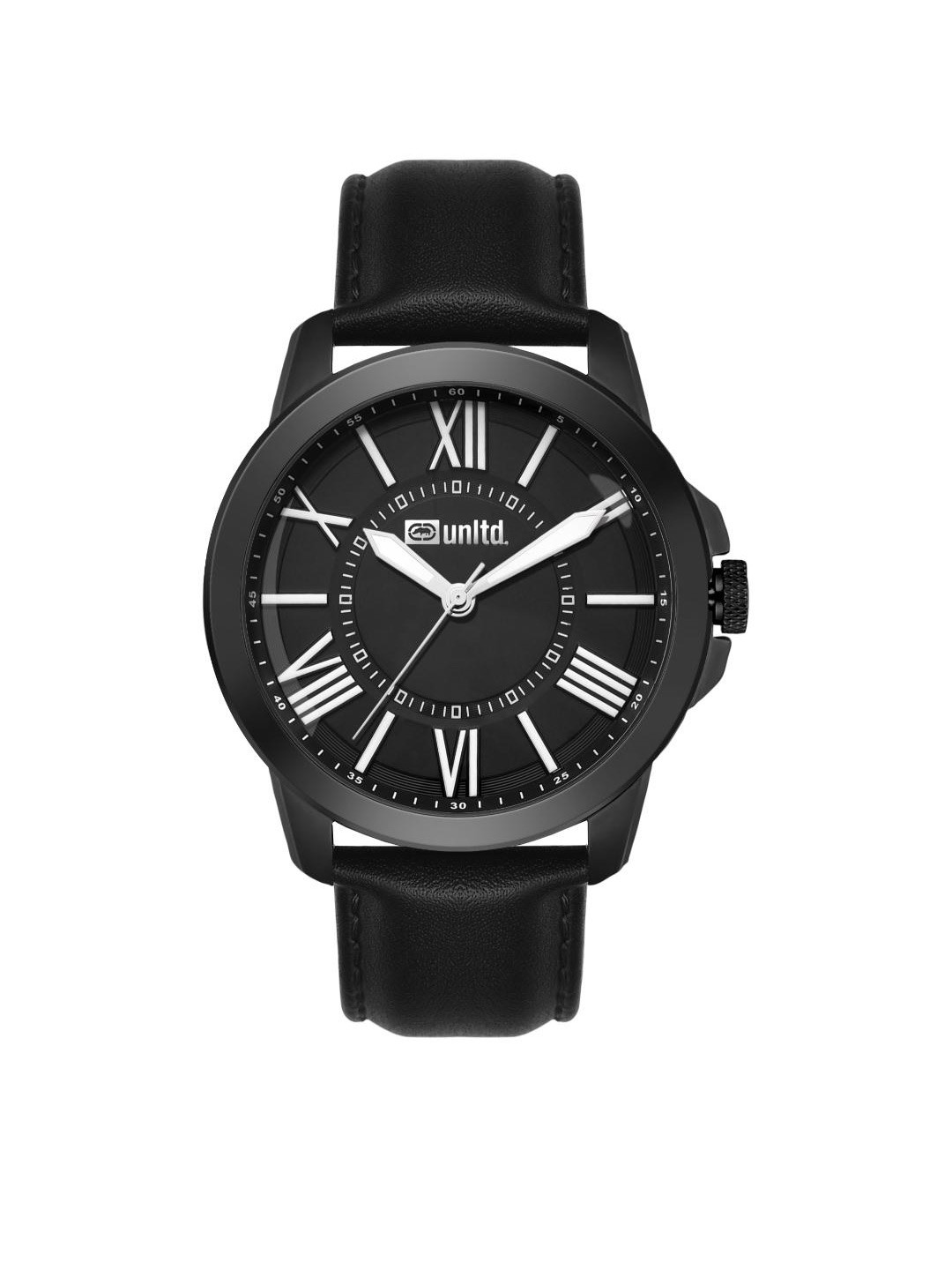 unltd. Men Brass Dial & Leather Straps Analogue Watch UNG060003