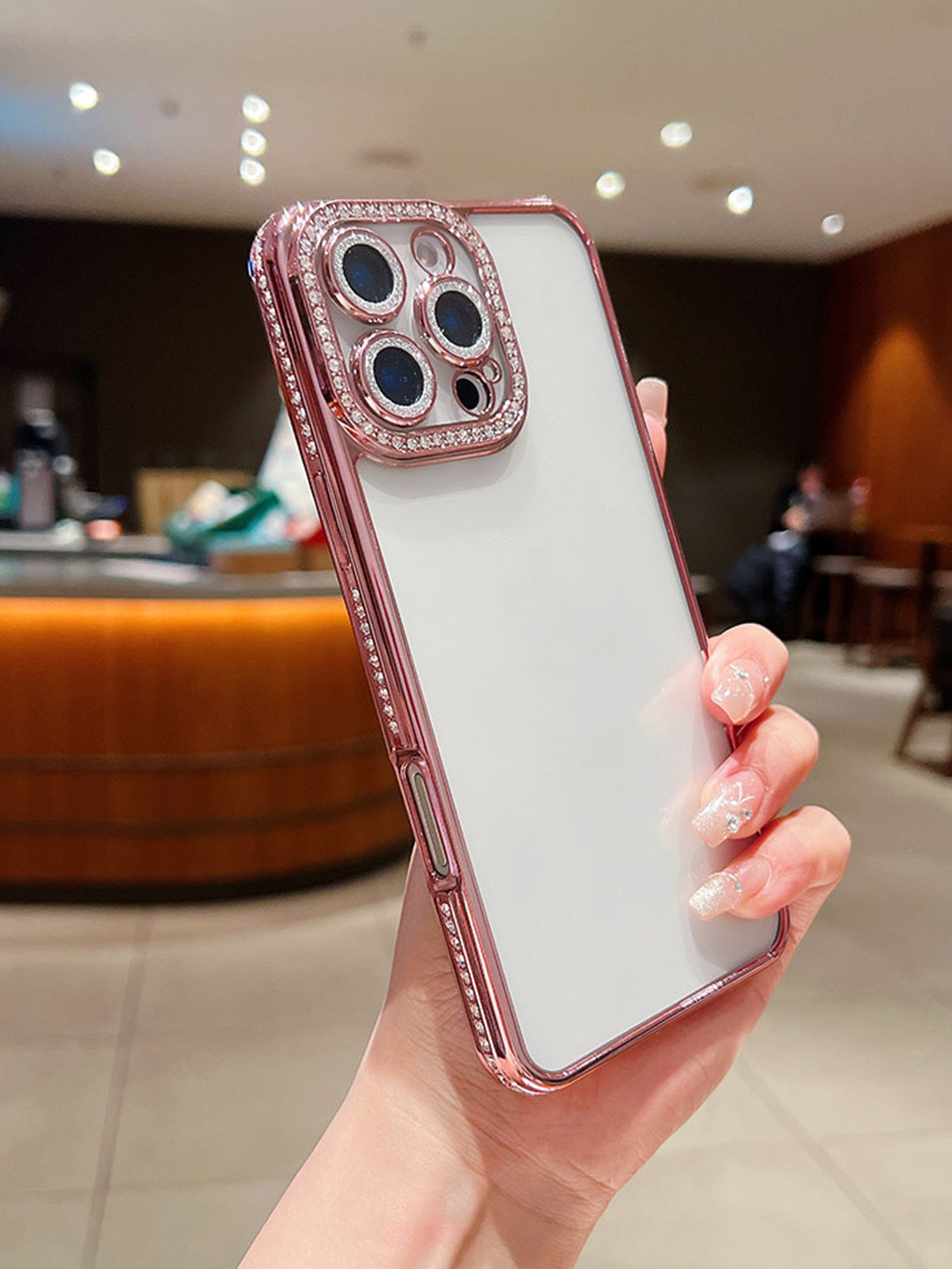 Luxury Kase Sparkling Bling Diamond Camera Protection iPhone 16 Pro Back Case