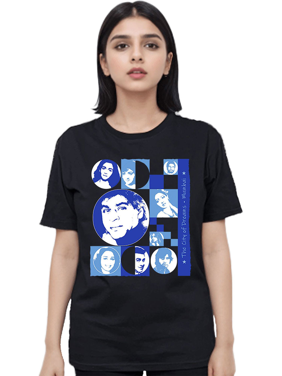 MAATIR DESIGNS Women Printed Regular T-shirt