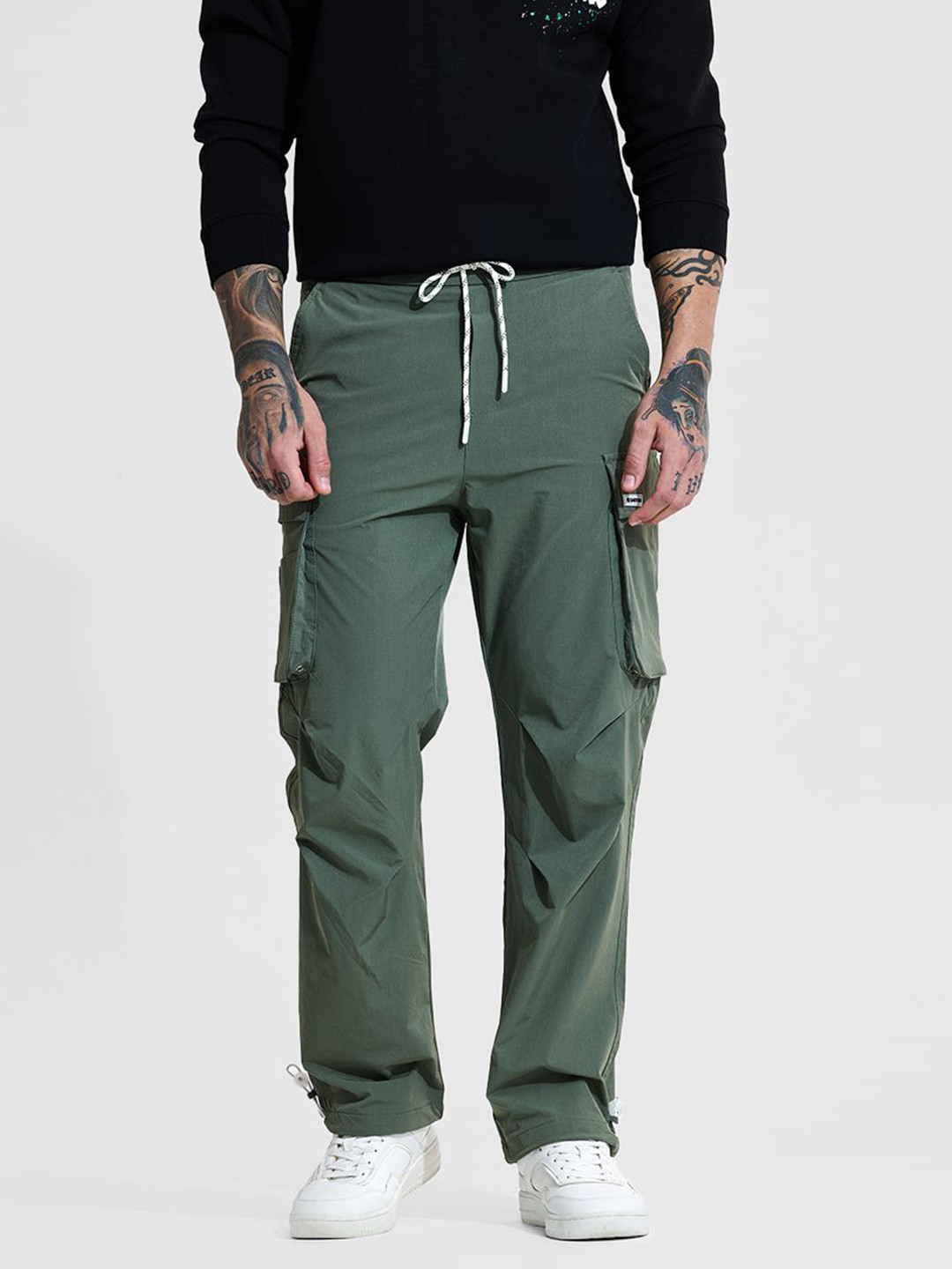 Snitch Men Snitch Mid-Rise Relaxed Fit Trouser
