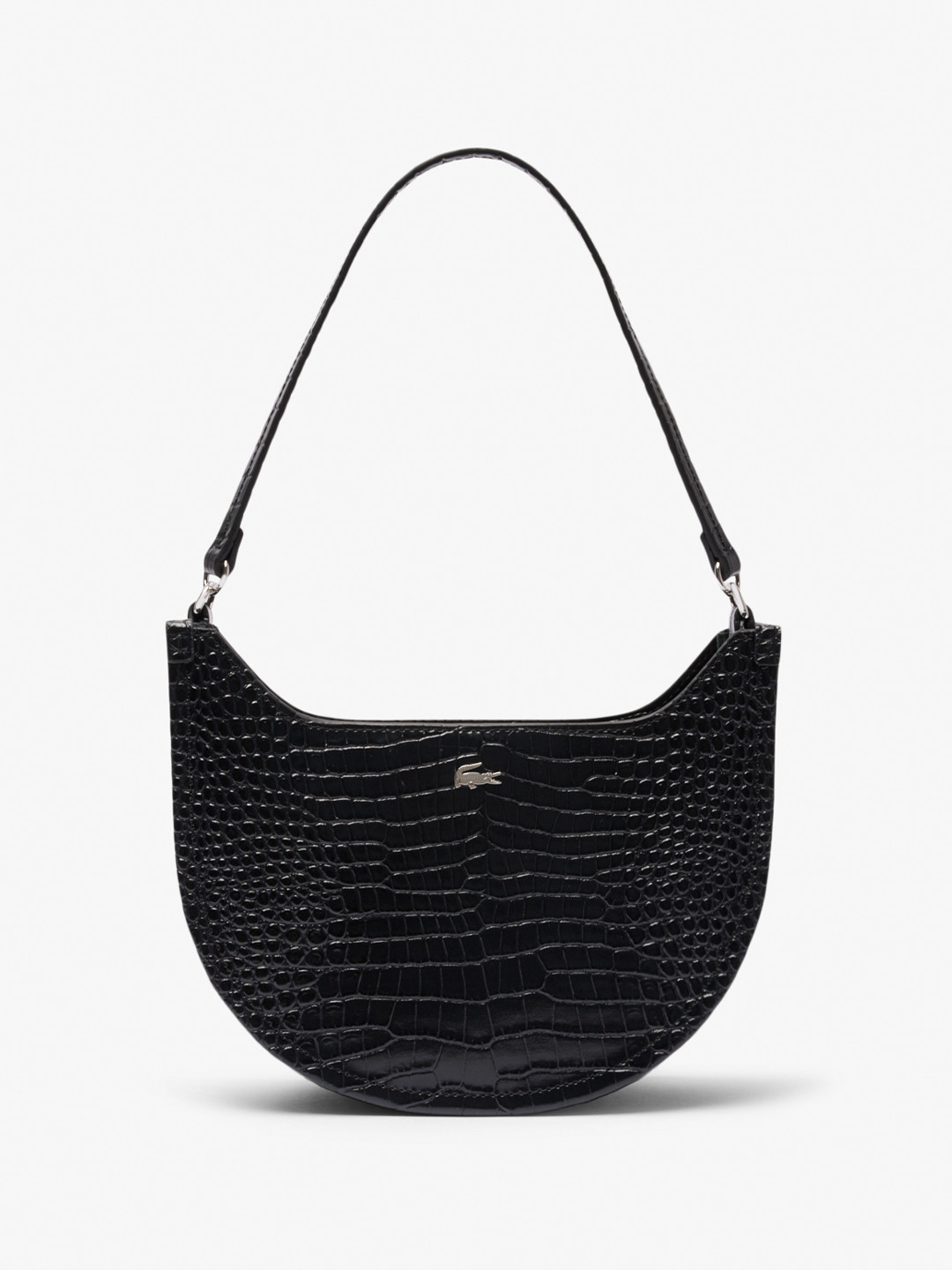 Lacoste Women Textured Structured Leather Shoulder Bag
