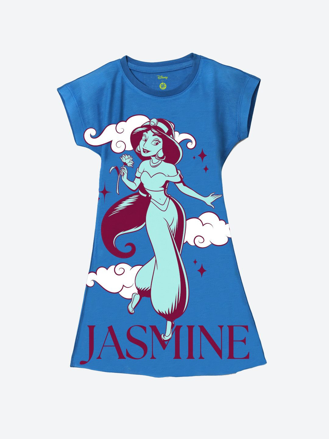 YK Girls Disney Printed A-Line Dress