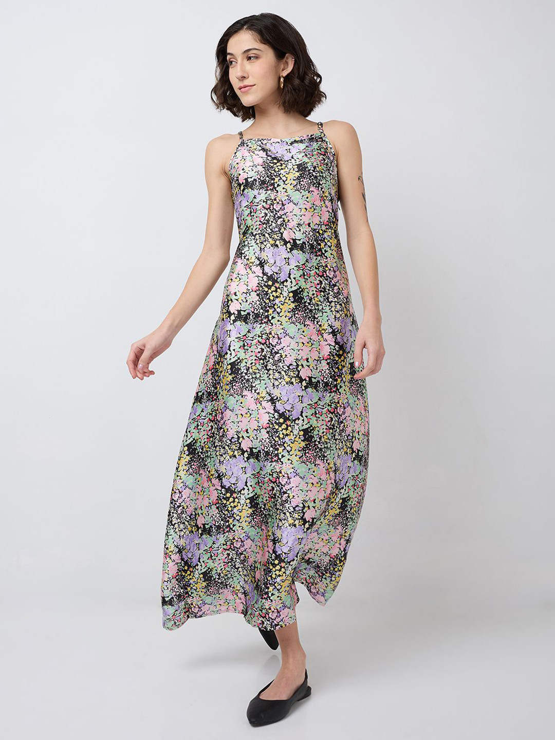 SZN Floral Women Shoulder StrapsMaxi Dress