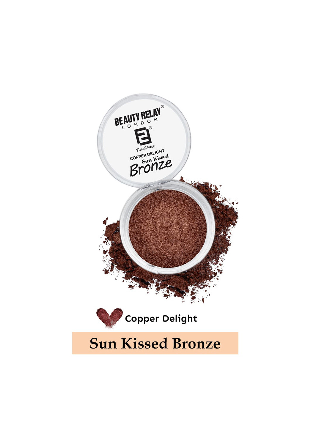 BeautyRelay London Sun Kissed Bronze Palette Instant Bronzed Glow - Copper Delight 12 g