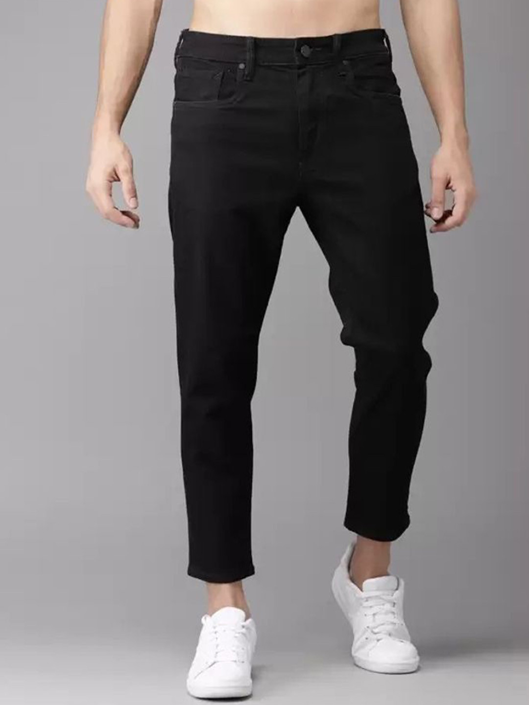 LINARIA Men Classic Mid-Rise Regular Fit Stretchable Jeans