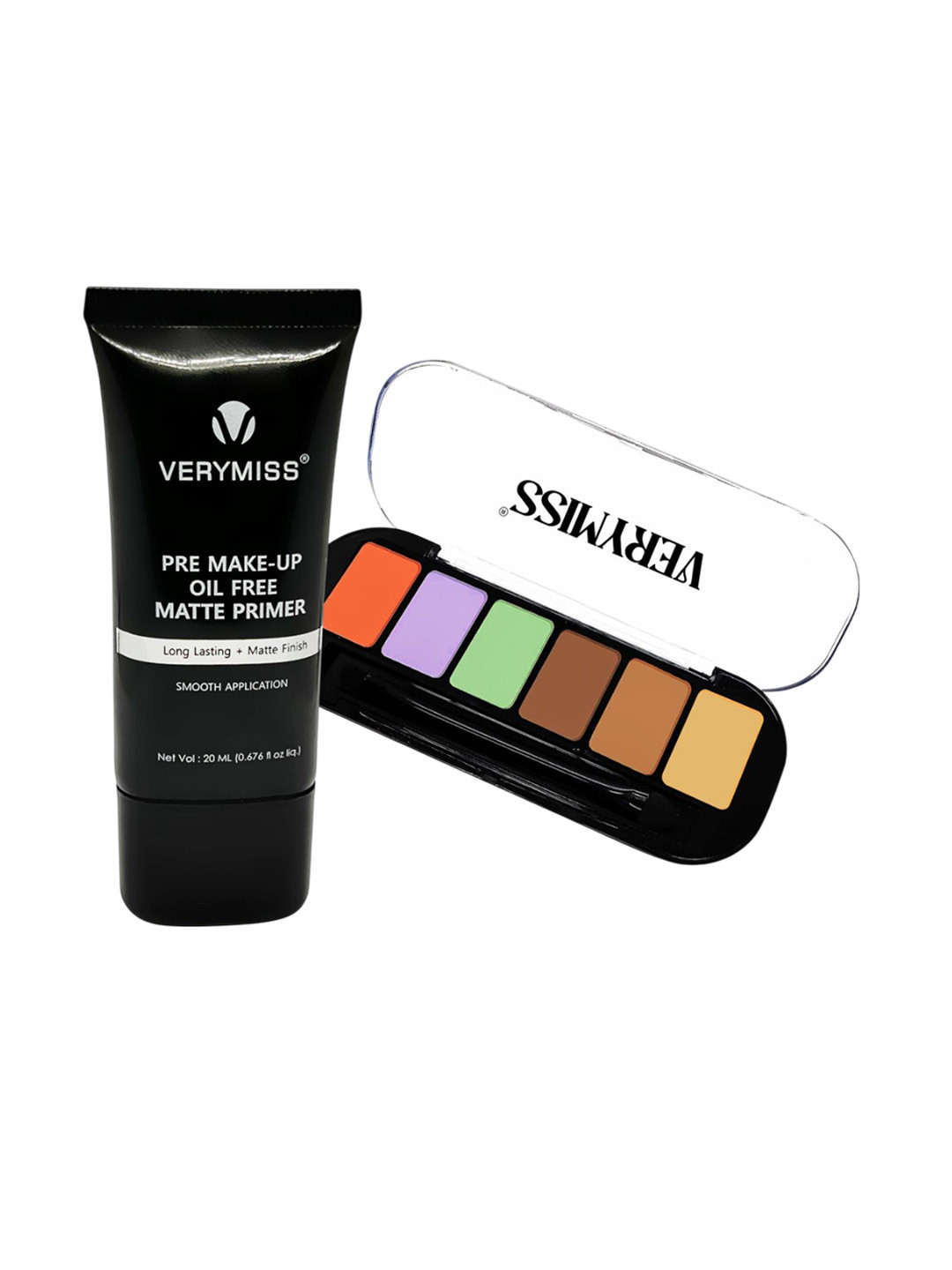 VERYMISS Set Of 2 Oil Free Matte Primer- 20 ml & Concealer - 16 g