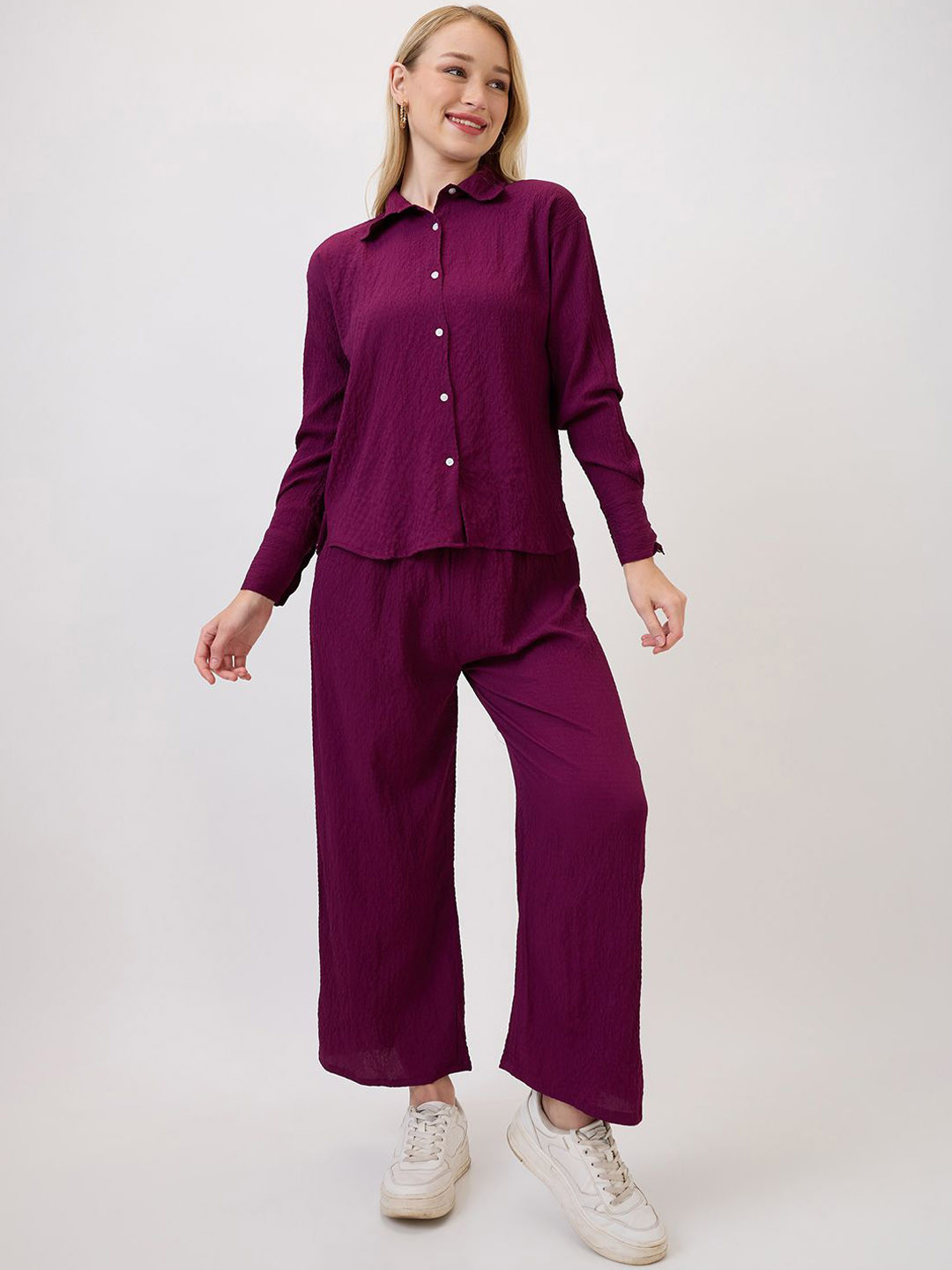 Amarasha Delta Grow Chex Long Sleeves Shirt With Trouser