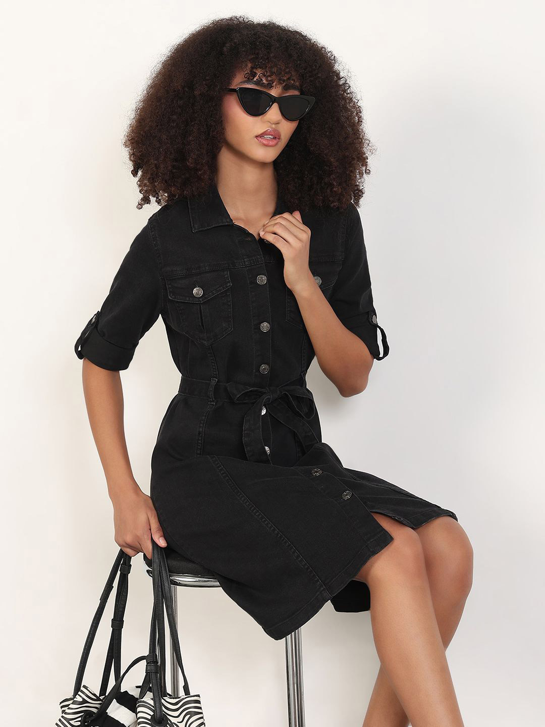 SHOWOFF Denim Shirt Dress