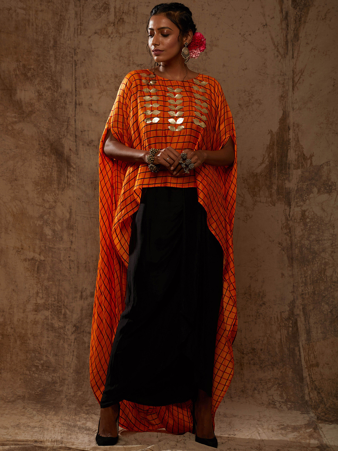 Aapro Women Block printed loop dress