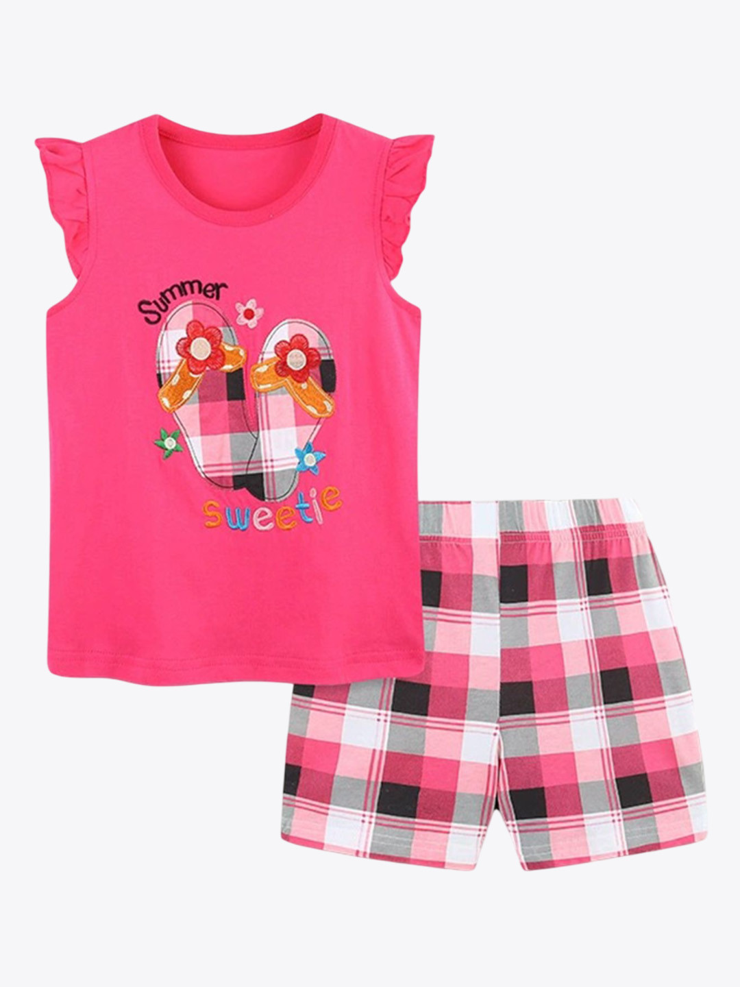 LULU & SKY Girl Printed Night suit