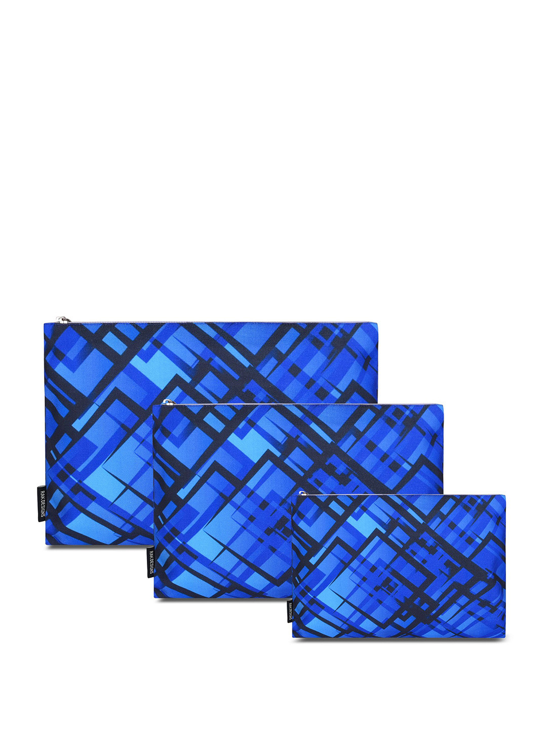 RAK DESIGNS Set Of 3 Printed Canvas Purse Clutch