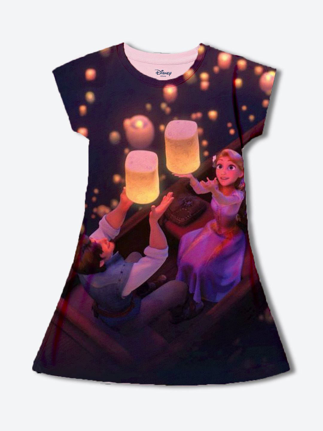 YK Disney Graphic Print A-Line Dress