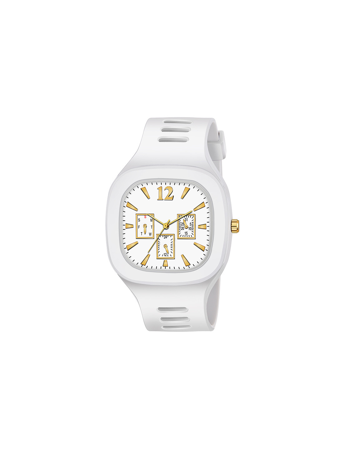 THE SHOPOHOLIC Men  Dial & Straps Analogue Watch Square White