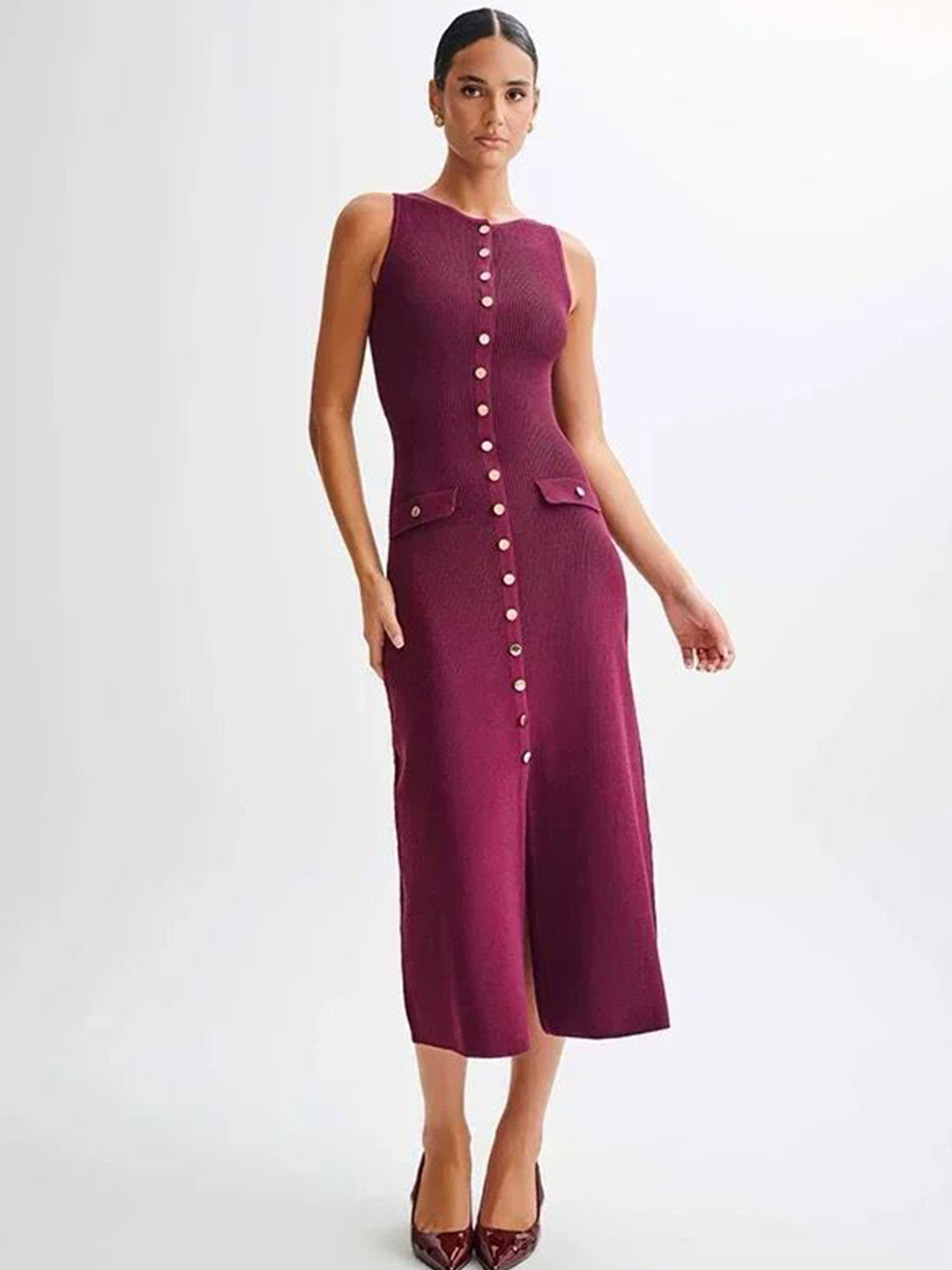 Miss Mosa By Akanksha  Women Picante Luxe Soft Knit Dress