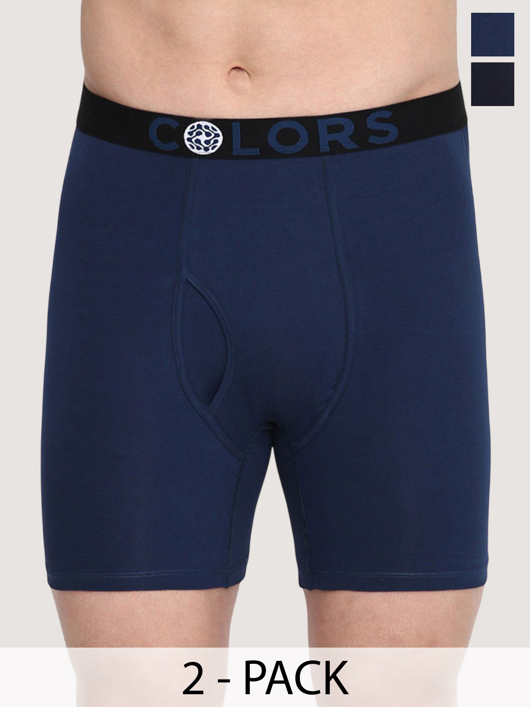 COLORS by Rupa Frontline Pack Of 2 Mid-Rise Long Trunks