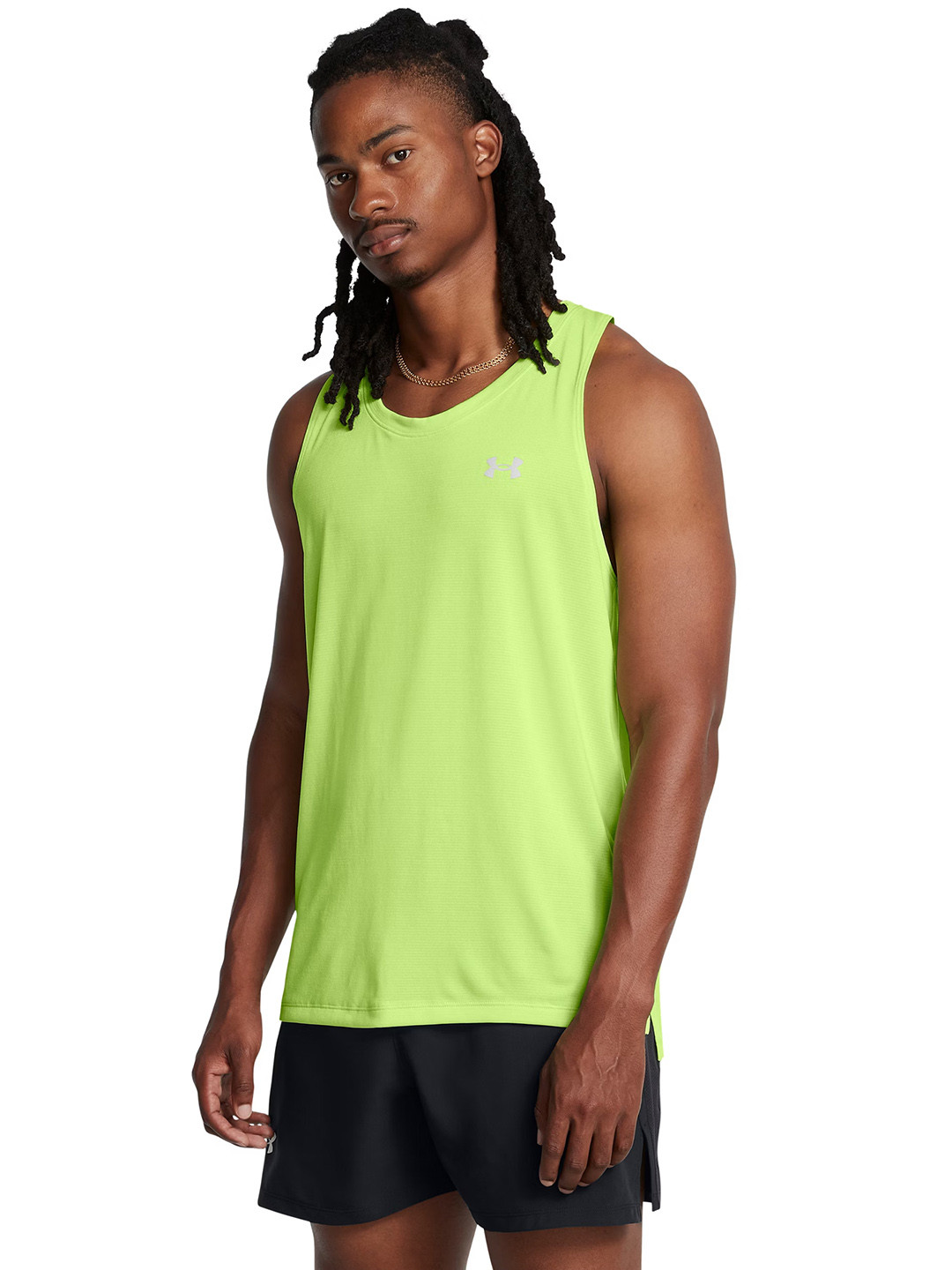 UNDER ARMOUR Men Launch Singlet Slim Fit Running T-Shirt