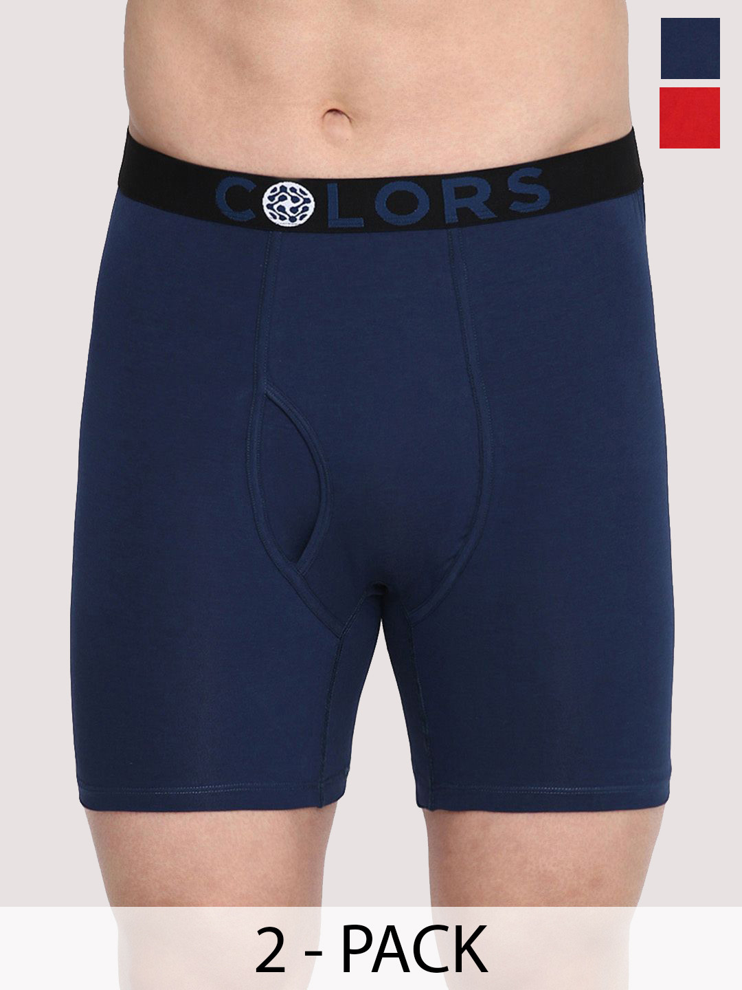 COLORS by Rupa Frontline Pack Of 2 Outer Elastic Trunks